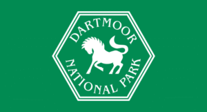 Dartmoor National Park Logo Logo of Dartmoor National Park featuring a stylized horse on a green background.